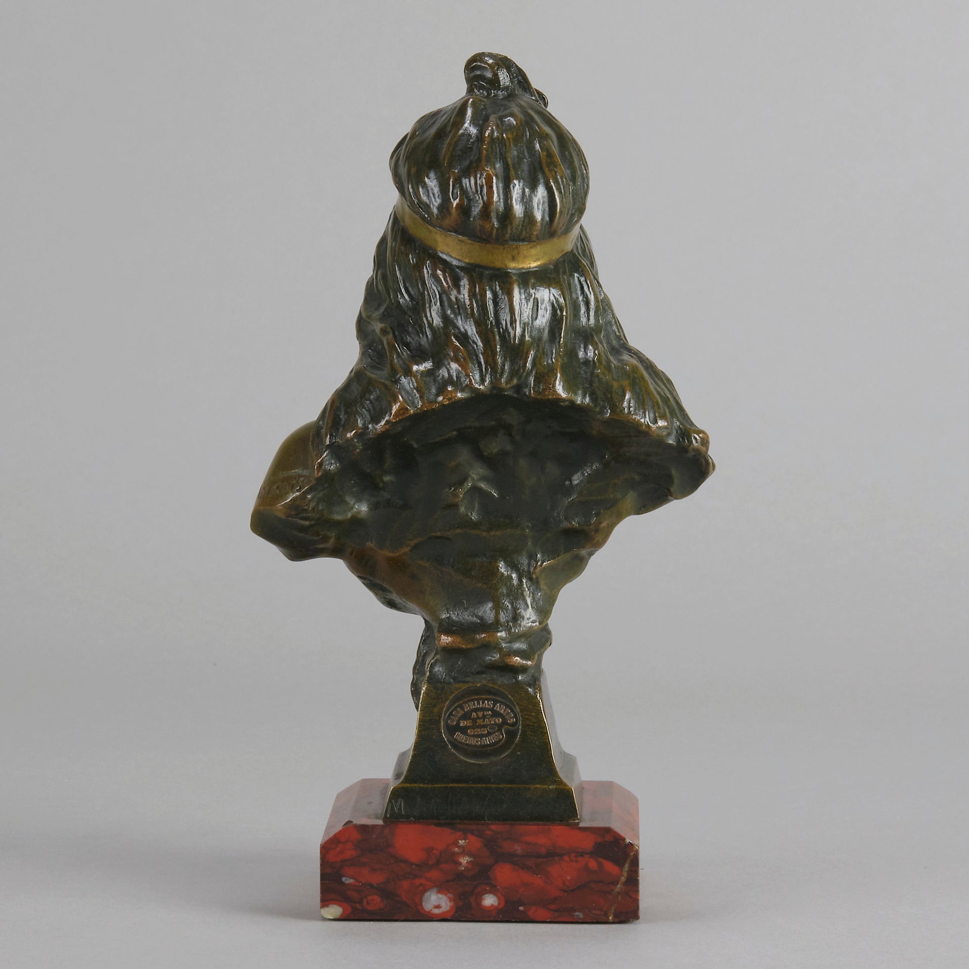 Art Nouveau Bust - Emmanuel Villanis - Salome - Antique Bronze - Bronze statues for sale - Bronze sculptures for sale - Antique bronze statues - Hickmet Fine Arts 