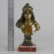 Art Nouveau Bust - Emmanuel Villanis - Salome - Antique Bronze - Bronze statues for sale - Bronze sculptures for sale - Antique bronze statues - Hickmet Fine Arts 