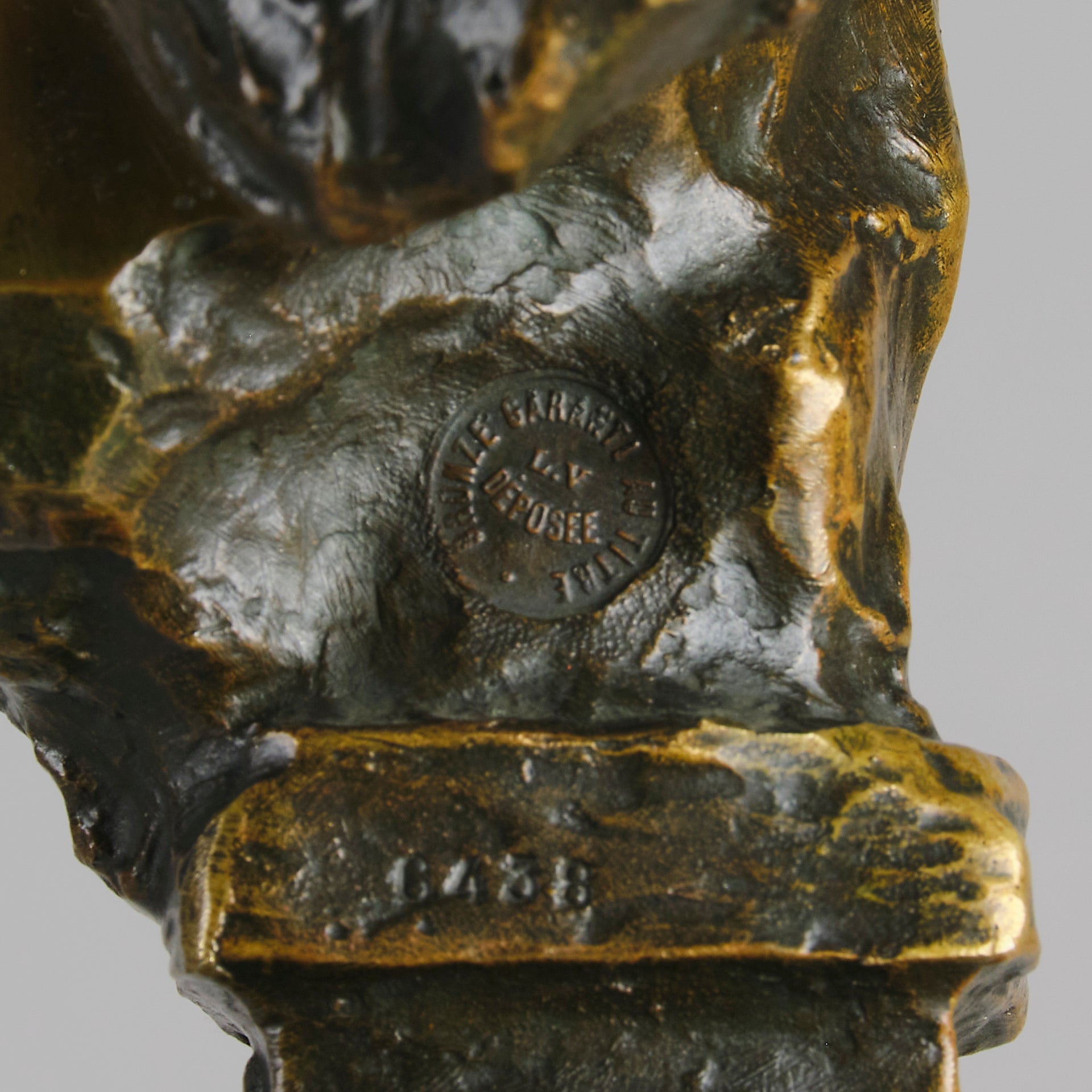 Silvia by Emmanuel Villanis a very fine late 19th Century French bronze bust of an attractive classical maiden modelled in the Art Nouveau style, with fabulous multi hued patination of brown and a subtle green