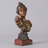 Art Nouveau Bust - Emmanuel Villanis - THAÏS - Antique Bronze - Bronze statues for sale - Bronze sculptures for sale - Antique bronze statues - Hickmet Fine Arts