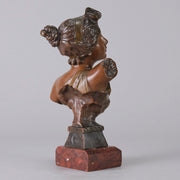 Art Nouveau Bust - Emmanuel Villanis - THAÏS - Antique Bronze - Bronze statues for sale - Bronze sculptures for sale - Antique bronze statues - Hickmet Fine Arts