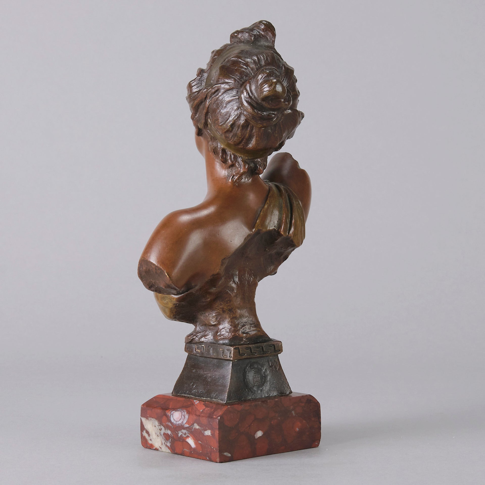 Art Nouveau Bust - Emmanuel Villanis - THAÏS - Antique Bronze - Bronze statues for sale - Bronze sculptures for sale - Antique bronze statues - Hickmet Fine Arts