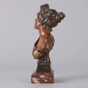 Art Nouveau Bust - Emmanuel Villanis - THAÏS - Antique Bronze - Bronze statues for sale - Bronze sculptures for sale - Antique bronze statues - Hickmet Fine Arts