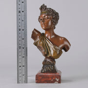 Art Nouveau Bust - Emmanuel Villanis - THAÏS - Antique Bronze - Bronze statues for sale - Bronze sculptures for sale - Antique bronze statues - Hickmet Fine Arts