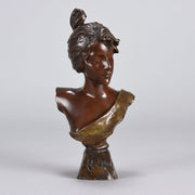 Villanis Alda - Art Nouveau Bronze Bust - Hickmet Fine Arts