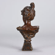 Villanis Alda - Art Nouveau Bronze Bust - Hickmet Fine Arts