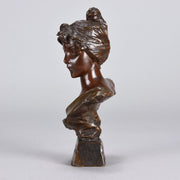 Villanis Alda - Art Nouveau Bronze Bust - Hickmet Fine Arts