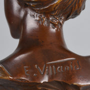 Villanis Alda - Art Nouveau Bronze Bust - Hickmet Fine Arts