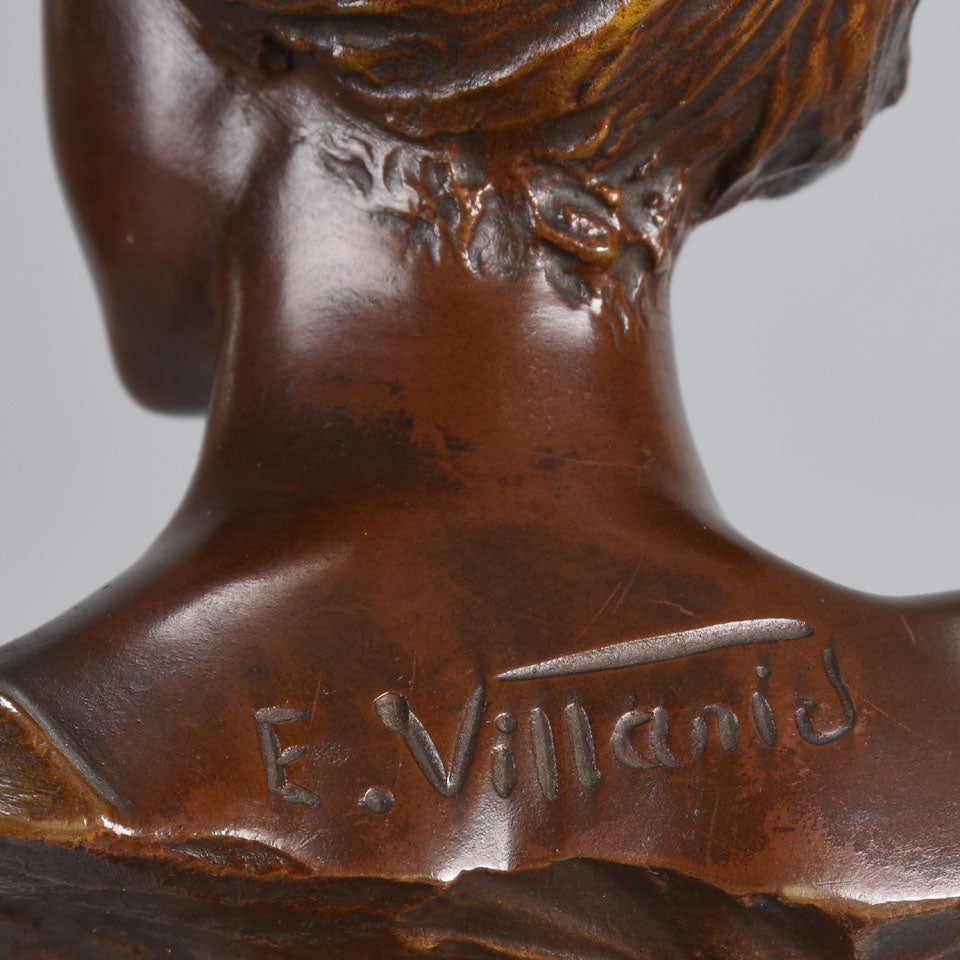 Villanis Alda - Art Nouveau Bronze Bust - Hickmet Fine Arts