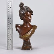 Villanis Alda - Art Nouveau Bronze Bust - Hickmet Fine Arts