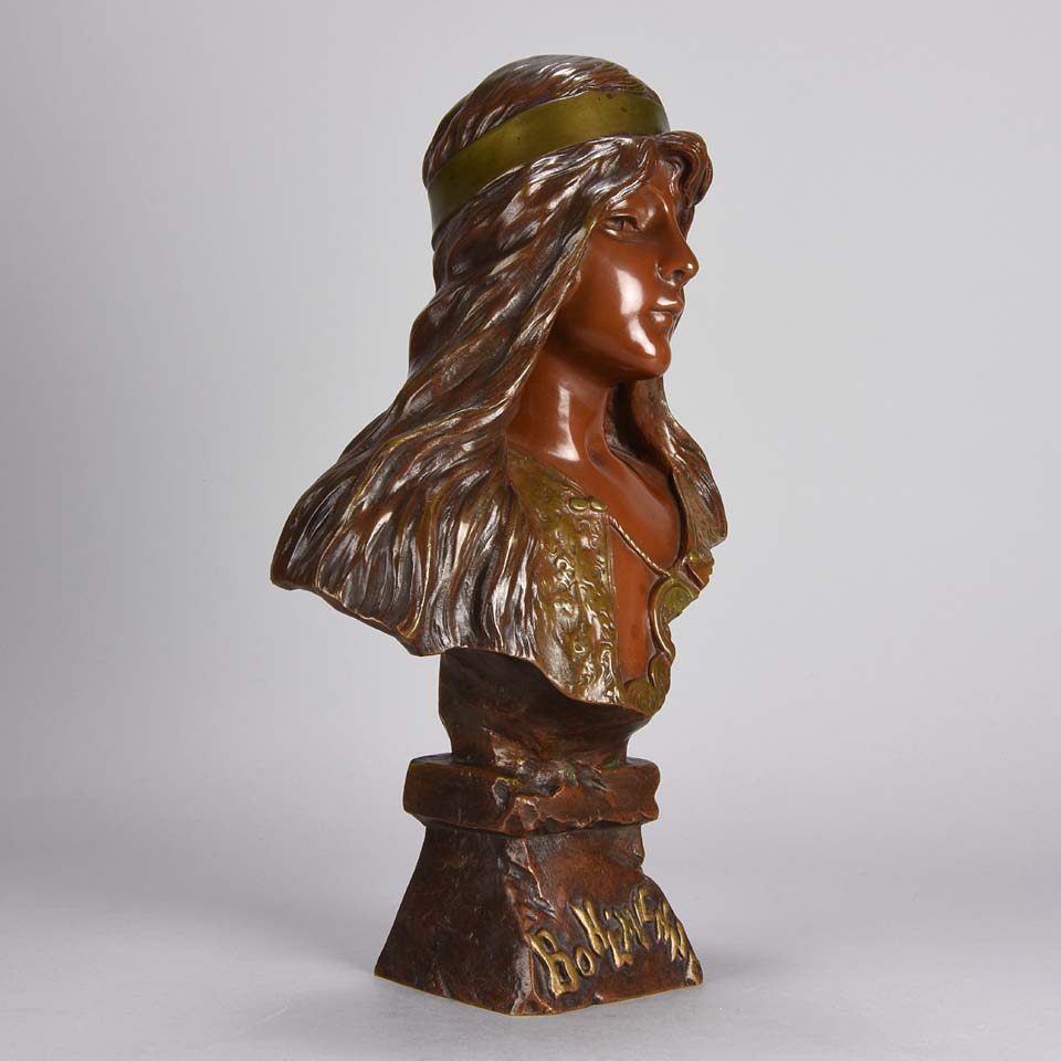 Villanis Bohemienne Bronze Bust