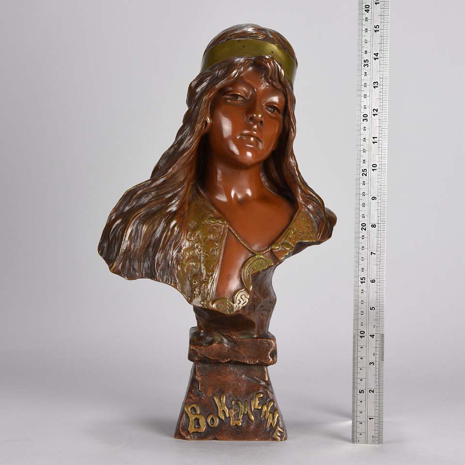 Villanis Bohemienne Bronze Bust
