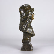 Villanis Bohemienne - Art Nouveau Bronze Bust - Villanis, Emmanuel - Hickmet Fine Arts