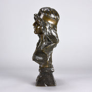 Villanis Bohemienne - Art Nouveau Bronze Bust - Villanis, Emmanuel - Hickmet Fine Arts