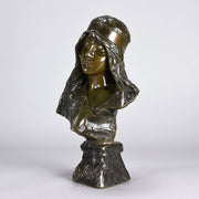 Villanis Bohemienne - Art Nouveau Bronze Bust - Villanis, Emmanuel - Hickmet Fine Arts