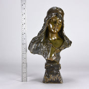 Villanis Bohemienne - Art Nouveau Bronze Bust - Villanis, Emmanuel - Hickmet Fine Arts