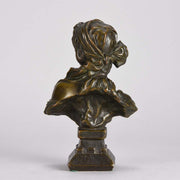 Villanis Cendrillon Art Nouveau Bronze Bust 