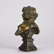 Villanis Cendrillon Art Nouveau Bronze Bust 