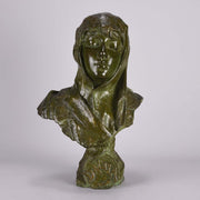 Art Nouveau Bronze Bust Emmanuel Villanis Dalila 