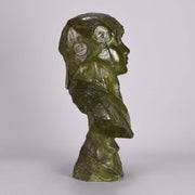 Art Nouveau Bronze Bust Emmanuel Villanis Dalila 