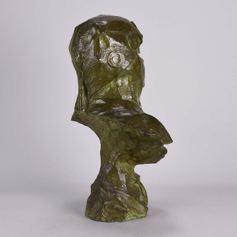 Art Nouveau Bronze Bust Emmanuel Villanis Dalila 