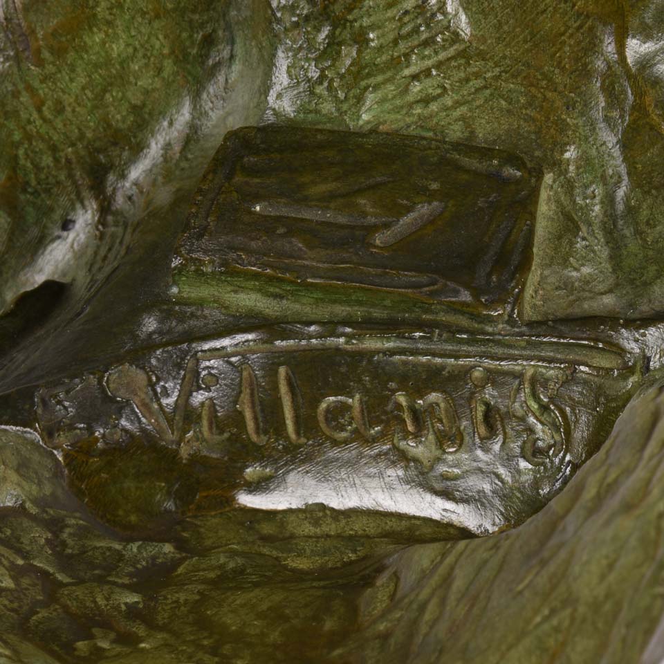 Art Nouveau Bronze Bust Emmanuel Villanis Dalila 