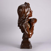 Villanis Fille d'Ève - Art Nouveau Bronze - Hickmet Fine Arts 