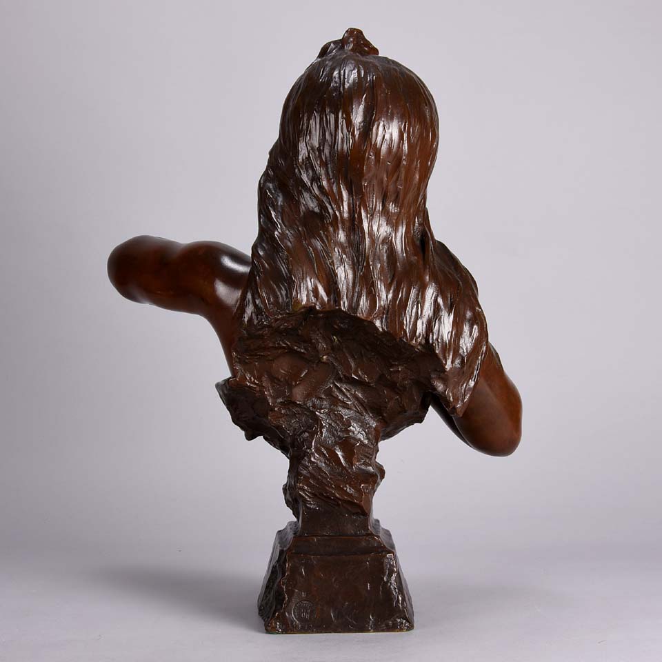 Villanis Fille d'Ève - Art Nouveau Bronze - Hickmet Fine Arts 