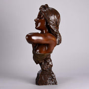 Villanis Fille d'Ève - Art Nouveau Bronze - Hickmet Fine Arts 