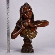 Villanis Fille d'Ève - Art Nouveau Bronze - Hickmet Fine Arts 