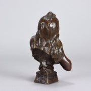 Villanis Fille D'Eve - Art Nouveau Bronze Bust - Hickmet Fine Arts