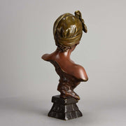 Emmanuel Villanis Javotte Art Nouveau Bronze Bust 