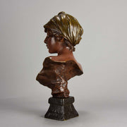Emmanuel Villanis Javotte Art Nouveau Bronze Bust 