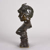 Art Nouveau Bronze Bust by Emmanuel Villanis Javotte