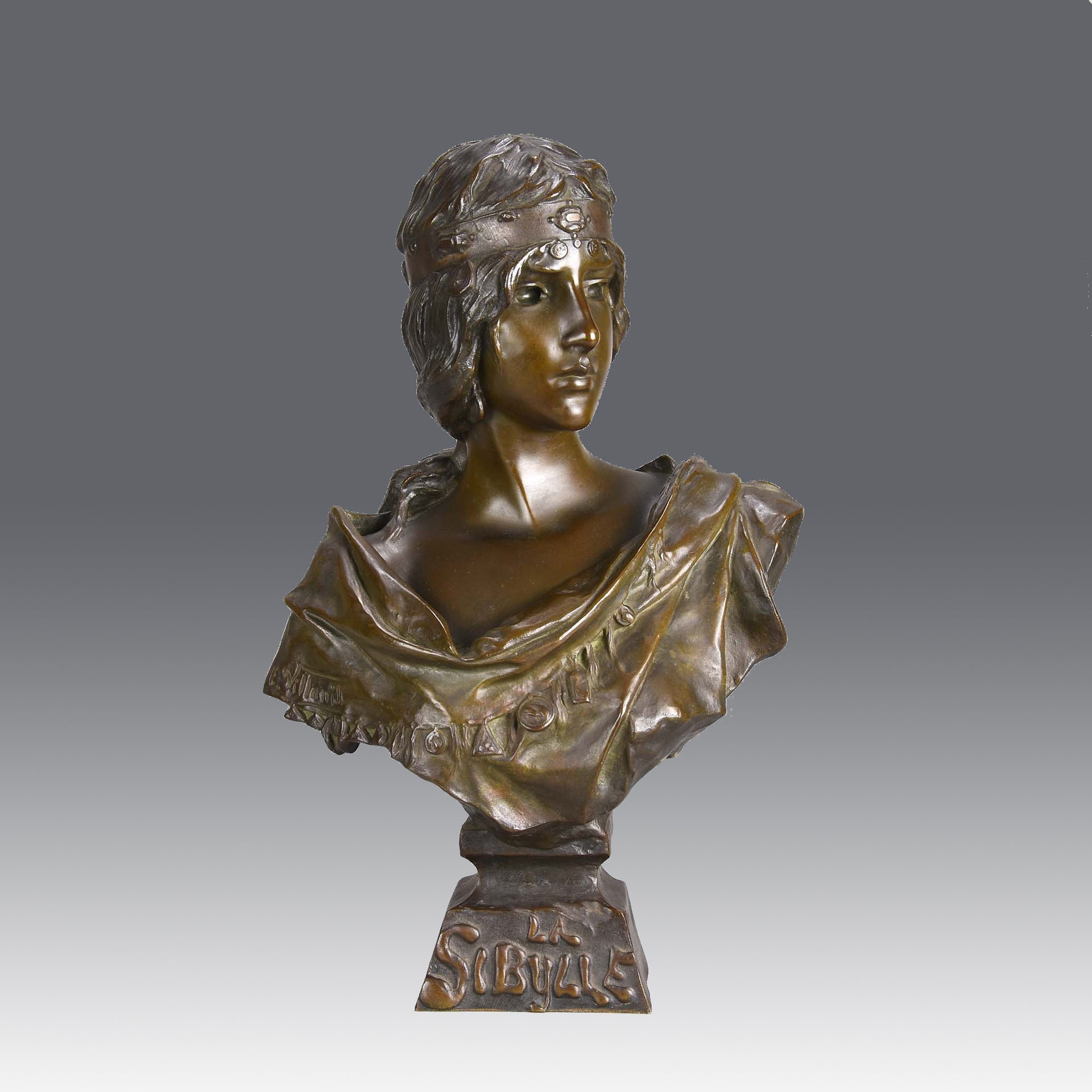 Villanis Sibylle - Art Nouveau Bronze - Villanis, Emmanuel - Hickmet Fine Arts