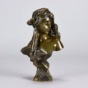 Villanis Miarka - Art Nouveau Bronze Bust - Hickmet Fine Arts