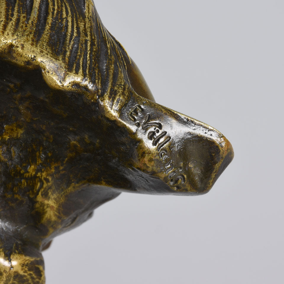 Villanis Miarka - Art Nouveau Bronze Bust - Hickmet Fine Arts