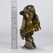 Villanis Miarka - Art Nouveau Bronze Bust - Hickmet Fine Arts