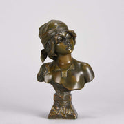 Villanis Saida Art Nouveau Bronze Bust