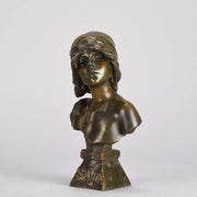 Villanis Saida Art Nouveau Bronze Bust
