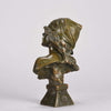 Villanis Saida Art Nouveau Bronze Bust