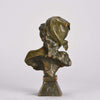Villanis Saida Art Nouveau Bronze Bust