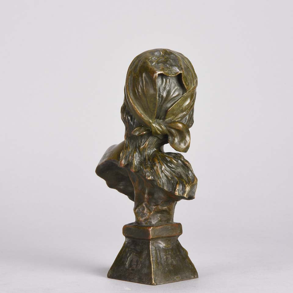 Villanis Saida Art Nouveau Bronze Bust