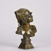 Villanis Saida Art Nouveau Bronze Bust