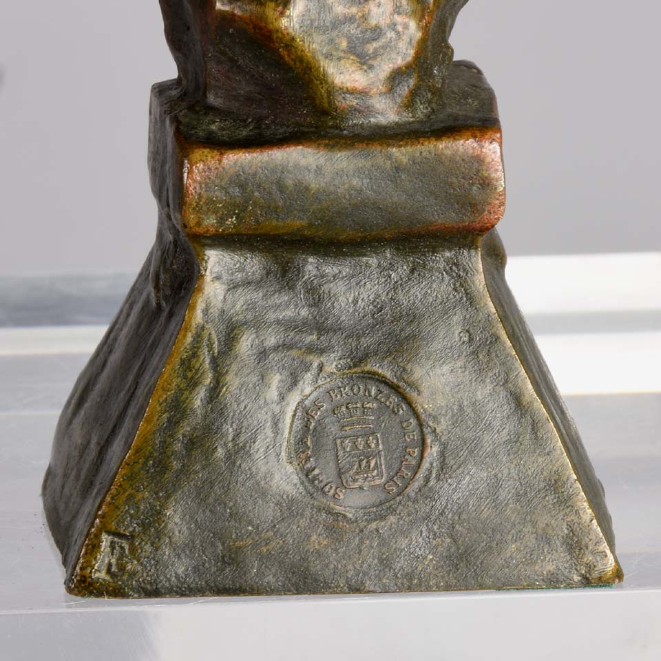 Villanis Saida Art Nouveau Bronze Bust