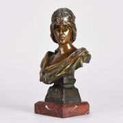 Emmanuel Villanis La Sibylle Art Nouvea Bronze Bust