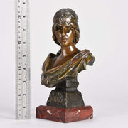 Emmanuel Villanis La Sibylle Art Nouvea Bronze Bust