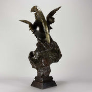 Villanis Walkyrie Art Nouveau Bronze Bust 