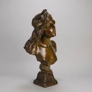 Art Nouveau bronze Villanis bust - Salome