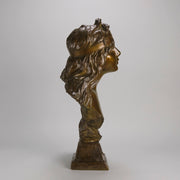Art Nouveau bronze Villanis bust - Salome